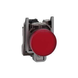 Schneider XB4BVM4 Harmony | Pilot light, metal, red, Ø22, plain lens with integral LED, 230…240 VAC