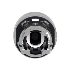 Schneider ZB4BA18 | Illuminated push button head, metal, flush, white, Ø22, spring return, integral LED, for insertion legend, unmarked