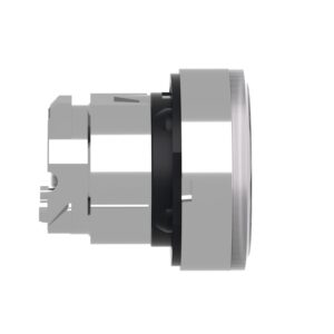 Schneider ZB4BW31 | Illuminated push button head, metal, flush, white, Ø22, spring return, plain lens for BA9s bulb
