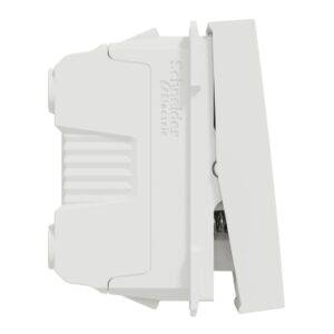 Schneider NU310618SC | Push button switch, New Unica, 10A, 1 module, white
