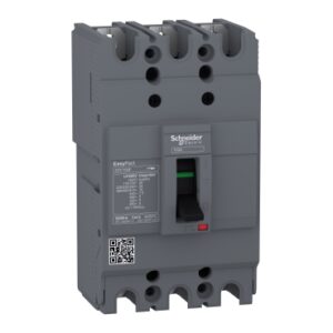Schneider EZC100F3020 | circuit breaker Easypact EZC100F – TMD – 20 A – 3 poles 3d