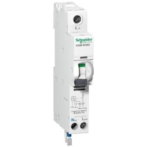 Schneider A9D11832 | iC60H – earth leakage circuit breaker – 1P + N – C curve – 32 A – 30 mA – 240 V