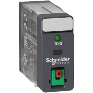 Schneider RXG22P7 | interface plug in relay, Harmony Electromechanical Relays, 5A, 2CO, with LED, lockable test but to n, 230V AC