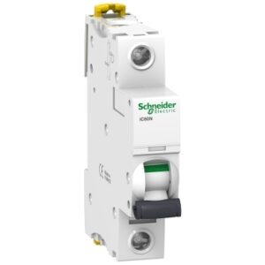Schneider A9F77163 | Miniature circuit-breaker, Acti9 iC60N, 1P, 63 A, C curve, 6000 A (IEC 60898-1), 10 kA (IEC 60947-2)