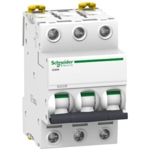 Schneider A9F77320 | Miniature circuit-breaker, Acti9 iC60N, 3P, 20 A, C curve, 6000 A (IEC 60898-1), 10 kA (IEC 60947-2)