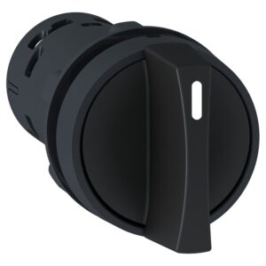 Schneider XB7ND21 | Monolithic selector switch, plastic, black, Ø22, stay put, 2 positions, stay put, 1 NO